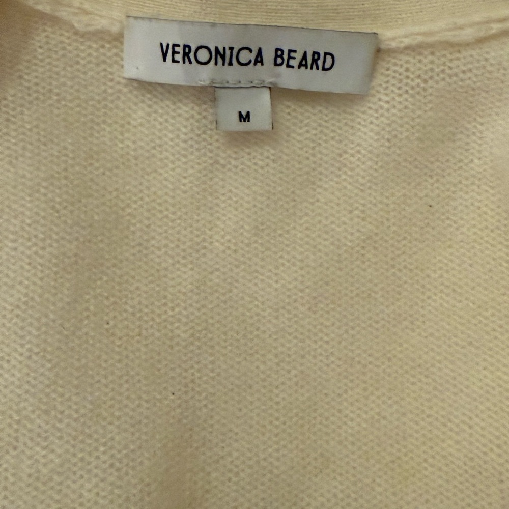 Veronica Beard Cream Cashmere Sweater